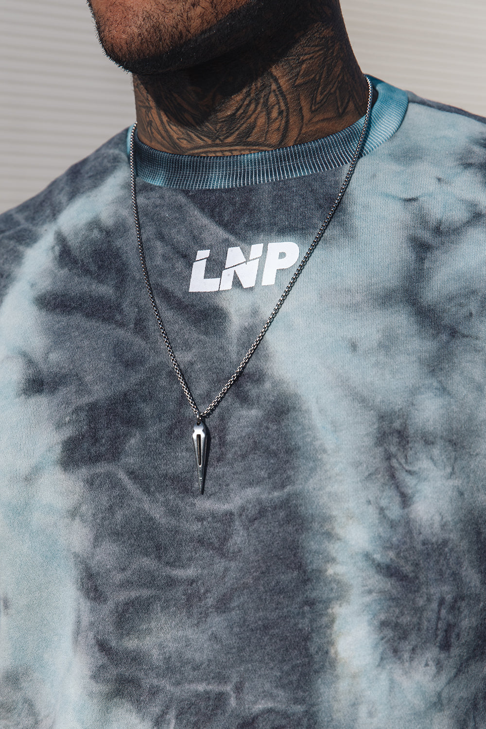 Candy Blue Tie-Dye Oversized Sweater