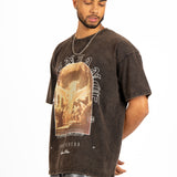 Acid Brown "Renaissance" Printed T-Shirt