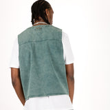 Forest Green Denim Gilet