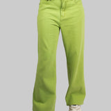 Fae Lime Green Mom Jean