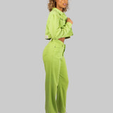 Fae Lime Green Mom Jean