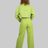 Fae Lime Green Mom Jean