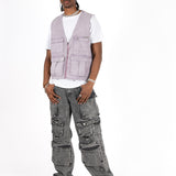 Lilac Denim Gilet Vest