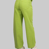 Fae Lime Green Mom Jean
