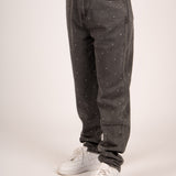 Fae High-Rise Diamante Tapered Mom Jeans