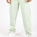 Mint Green Straight Leg Embroidered Golf Club & Popper Hem Jogger