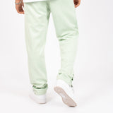 Mint Green Straight Leg Embroidered Golf Club & Popper Hem Jogger