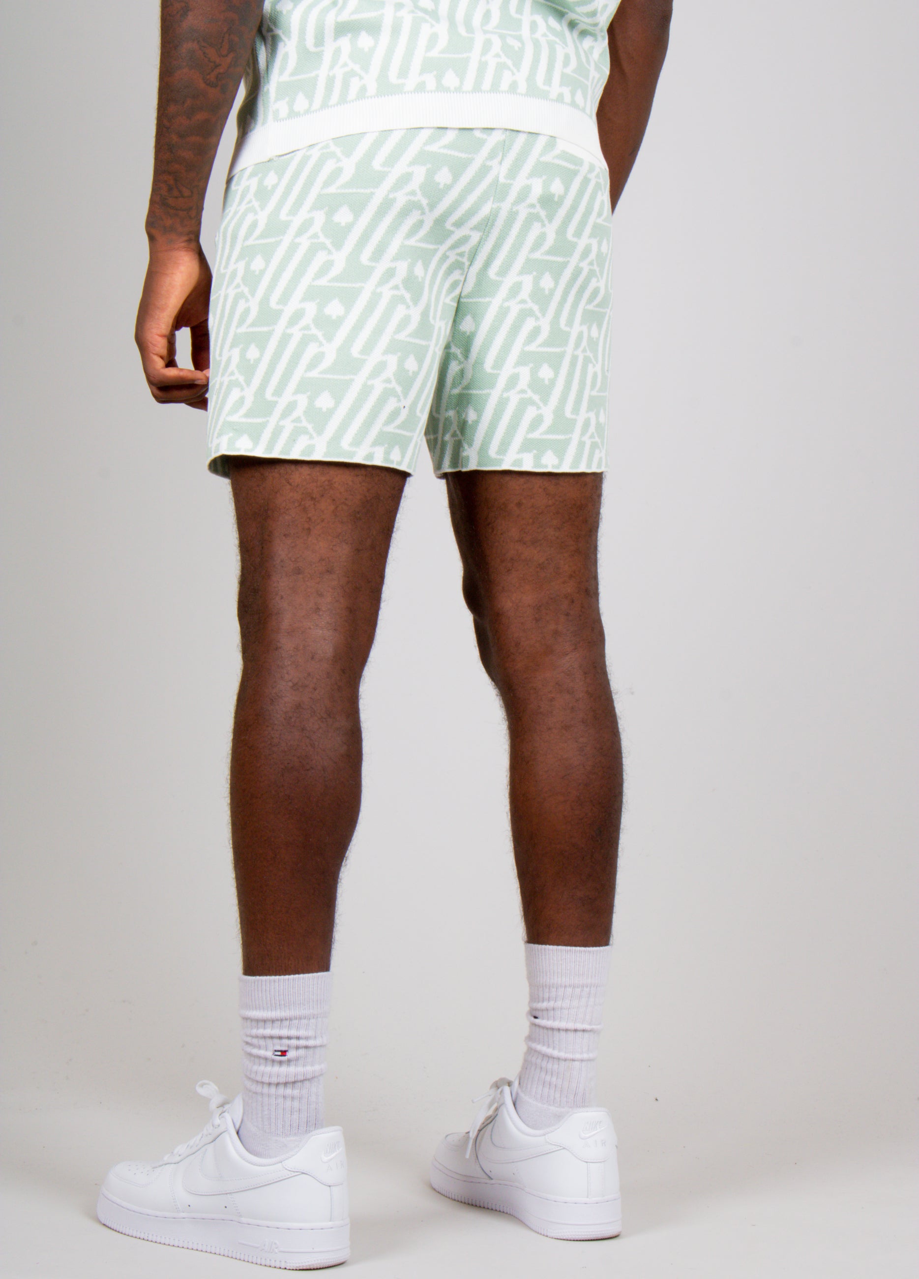 Jacquard Print Knitted Shorts