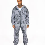 Oversized Blue Mountain Printed Tracksuit