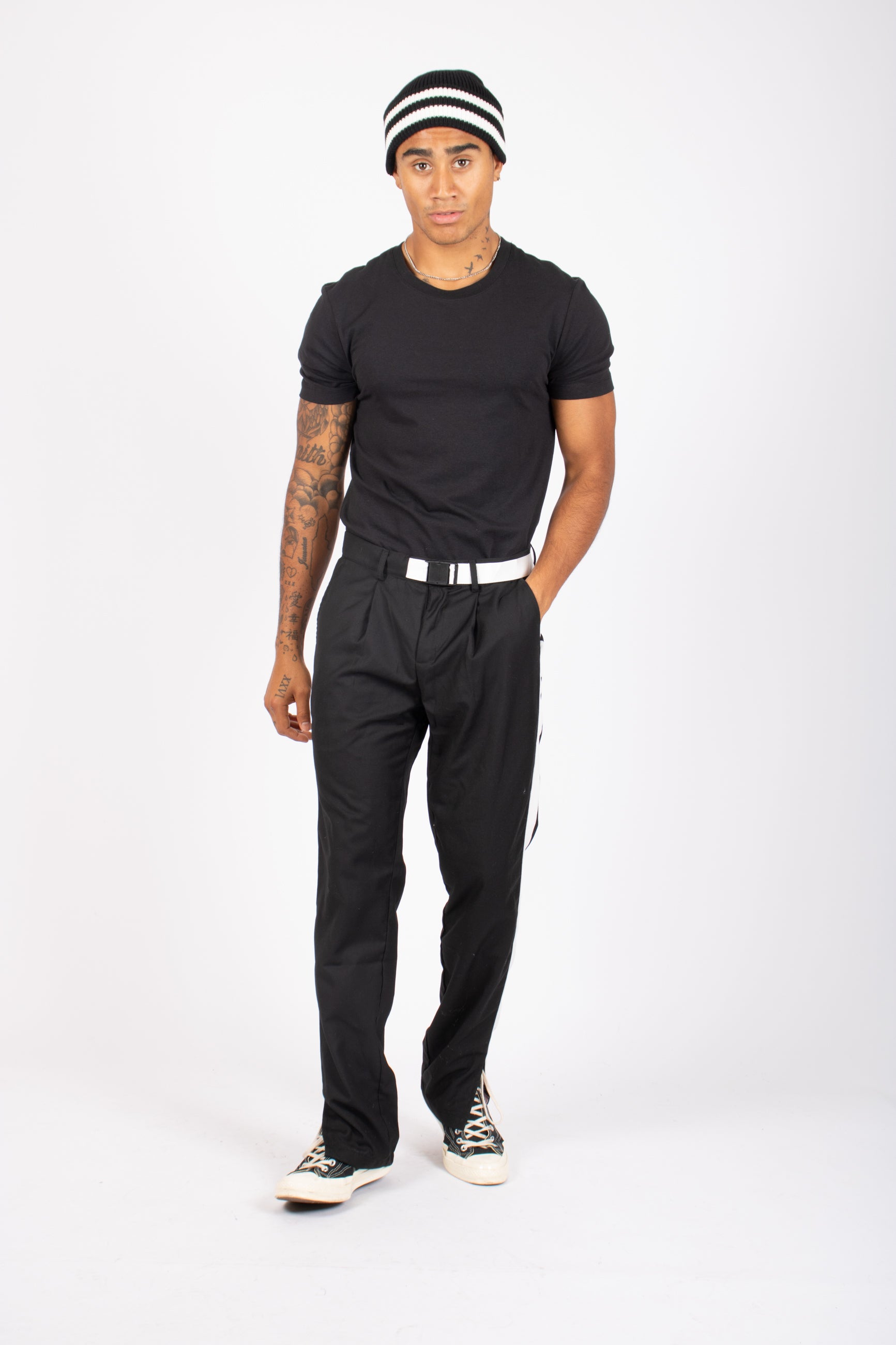 Utility Straight Leg Side Stripe Trousers