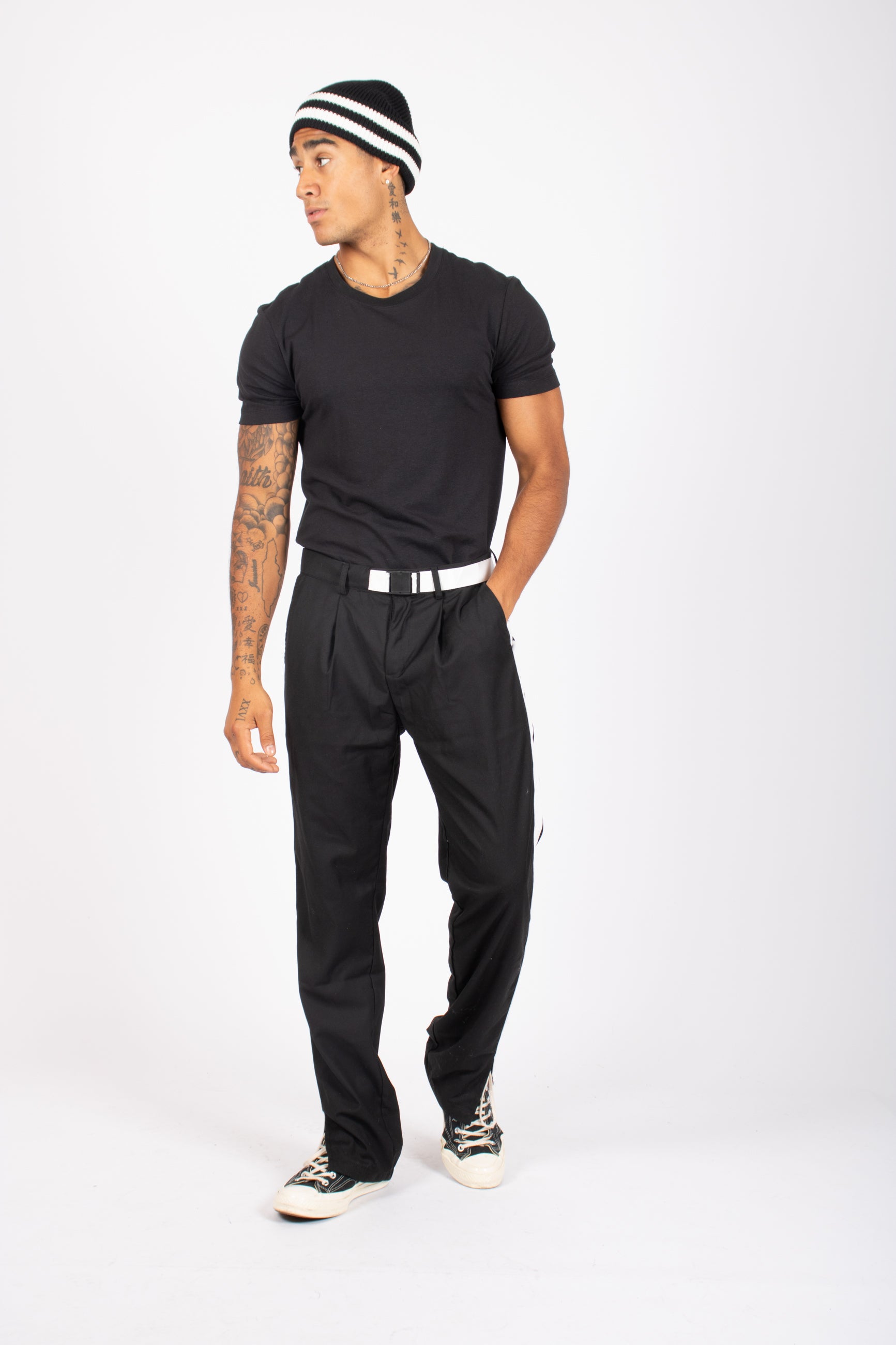 Utility Straight Leg Side Stripe Trousers