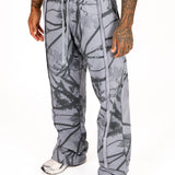 Oversized Blue Mountain Printed Tracksuit