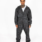 Oversized Black Mountain Printed Tracksuit