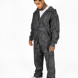 Oversized Black Mountain Printed Tracksuit