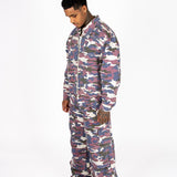 Purple Camo Relaxed Denim Jacket