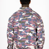 Purple Camo Relaxed Denim Jacket
