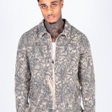 Snake Harrington Zip Up Jacket