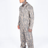 Snake Print Relaxed Baggy Jeans