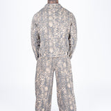 Snake Print Relaxed Baggy Jeans