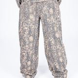 Snake Print Relaxed Baggy Jeans