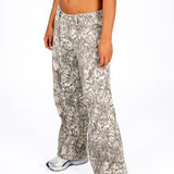 Snake Print Denim Jeans