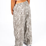 Snake Print Denim Jeans