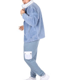 Baby Blue Utility Cargo Polar Fleece Joggers