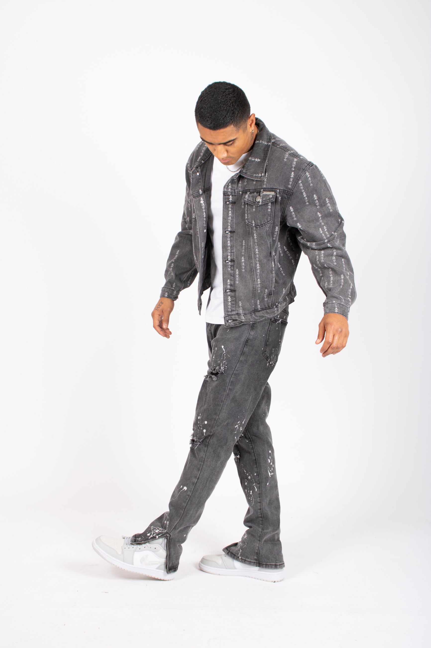 Faro Paint Splatter Straight Leg Jean