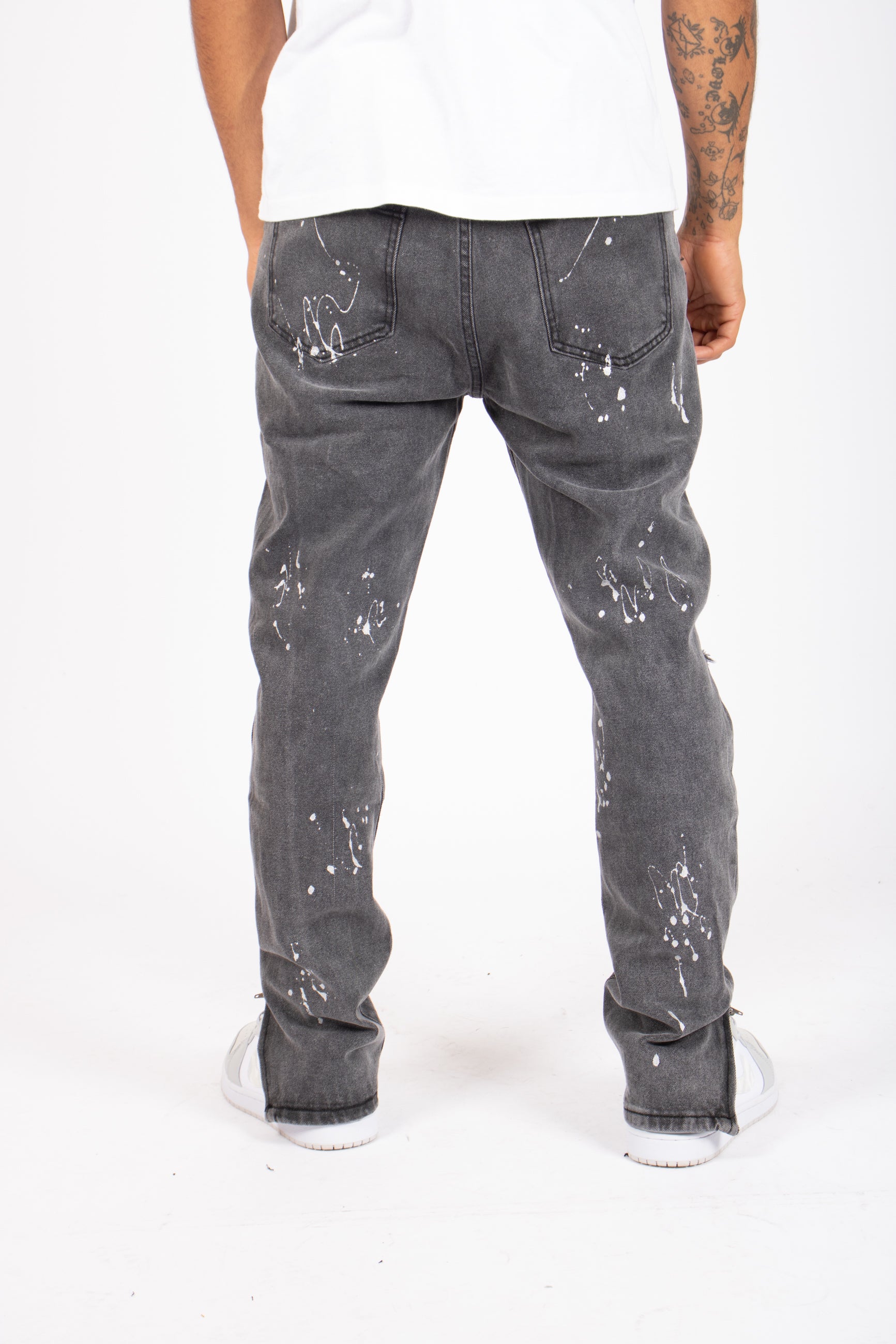 Faro Paint Splatter Straight Leg Jean