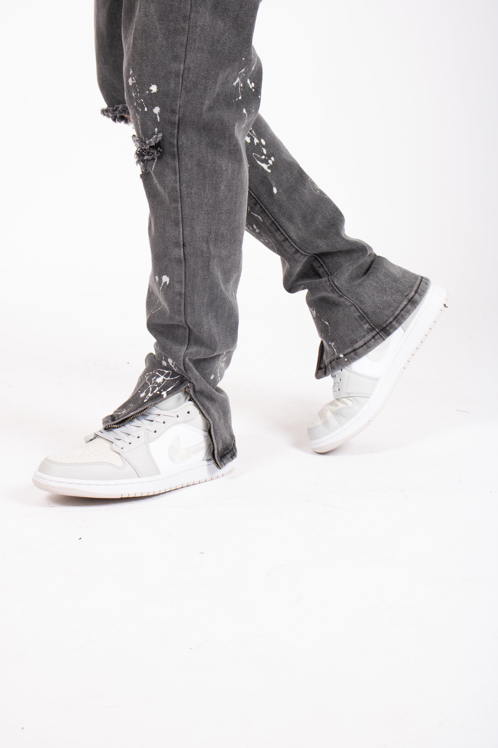 Faro Paint Splatter Straight Leg Jean