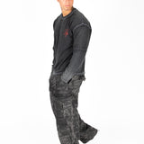 Oversized 'Principles Of Life' Motif Graphic Printed Long Sleeve