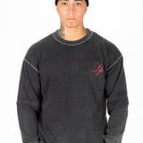 Oversized 'Principles Of Life' Motif Graphic Printed Long Sleeve