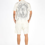 Off White Royal Printed Shirt