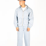 Bleach Wash Denim Baggy Carpenter Jeans