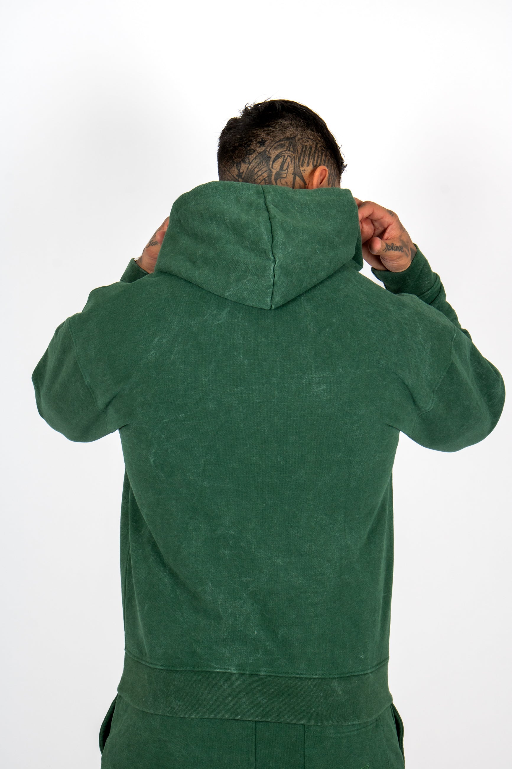 Acid Forest Green Recycled Essential Hoodie
