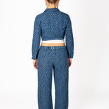 Bubble Cropped Denim Jacket