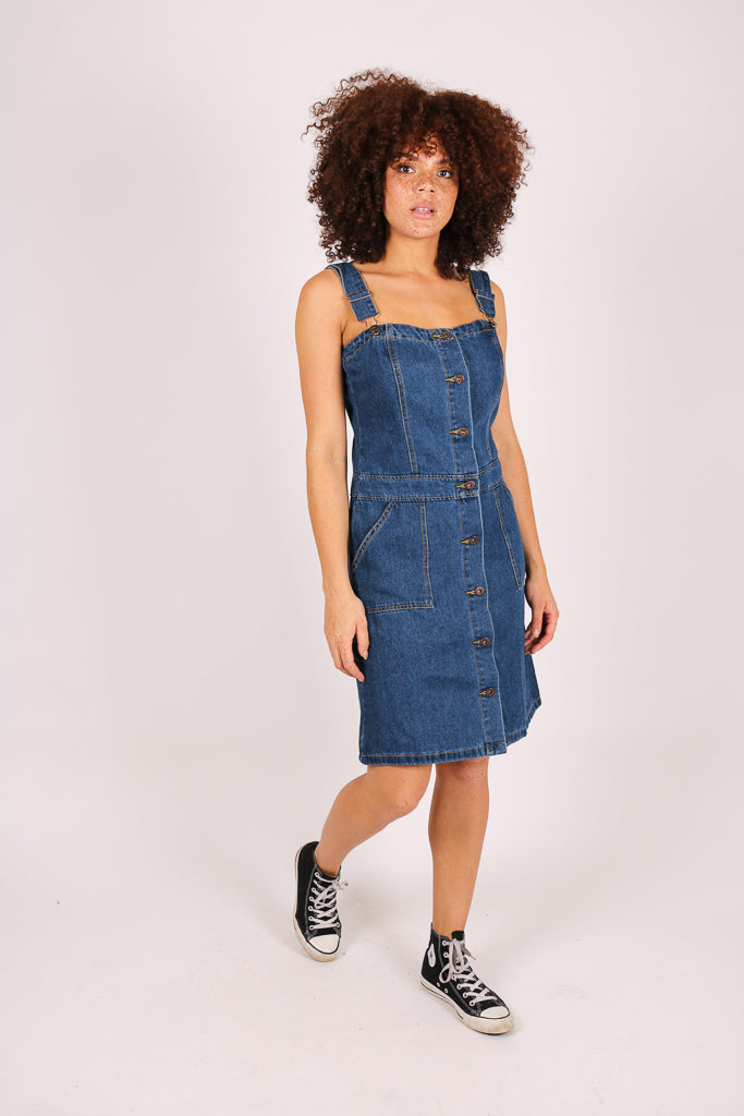 Skye Vintage Denim Pinnafore