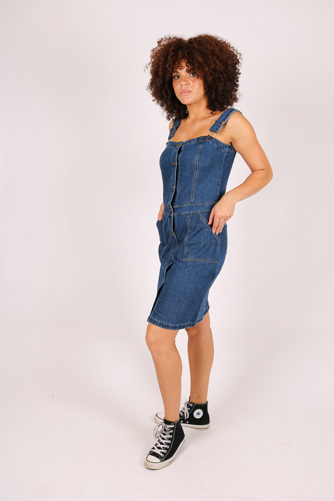 Skye Vintage Denim Pinnafore