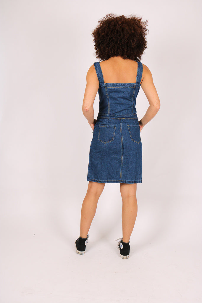 Skye Vintage Denim Pinnafore