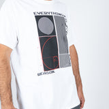 Everything Happens For A Reason' Printed White T-Shirt