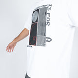 Everything Happens For A Reason' Printed White T-Shirt