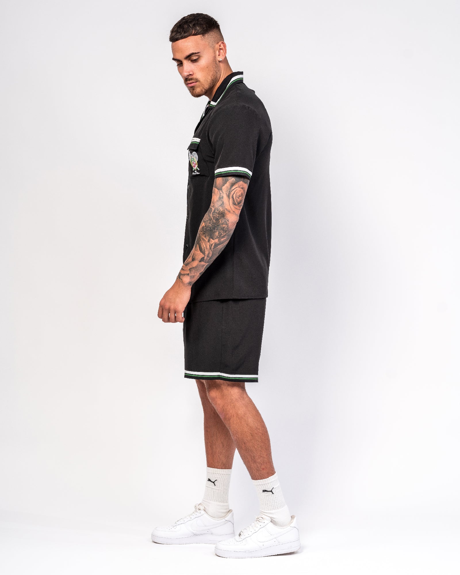 Tennis Club Emblem Embroidery Shirt