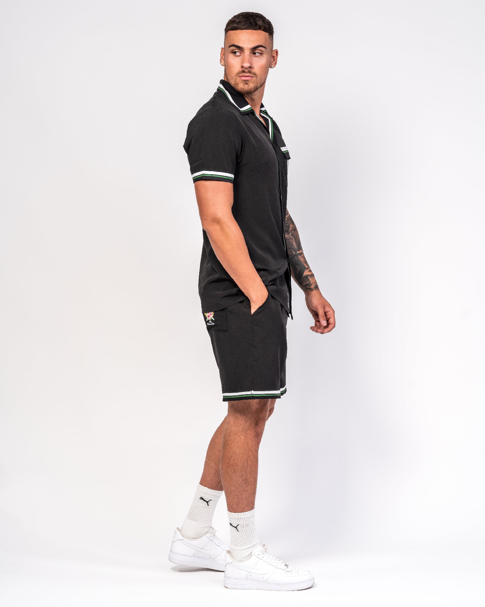Tennis Club Emblem Embroidery Shirt