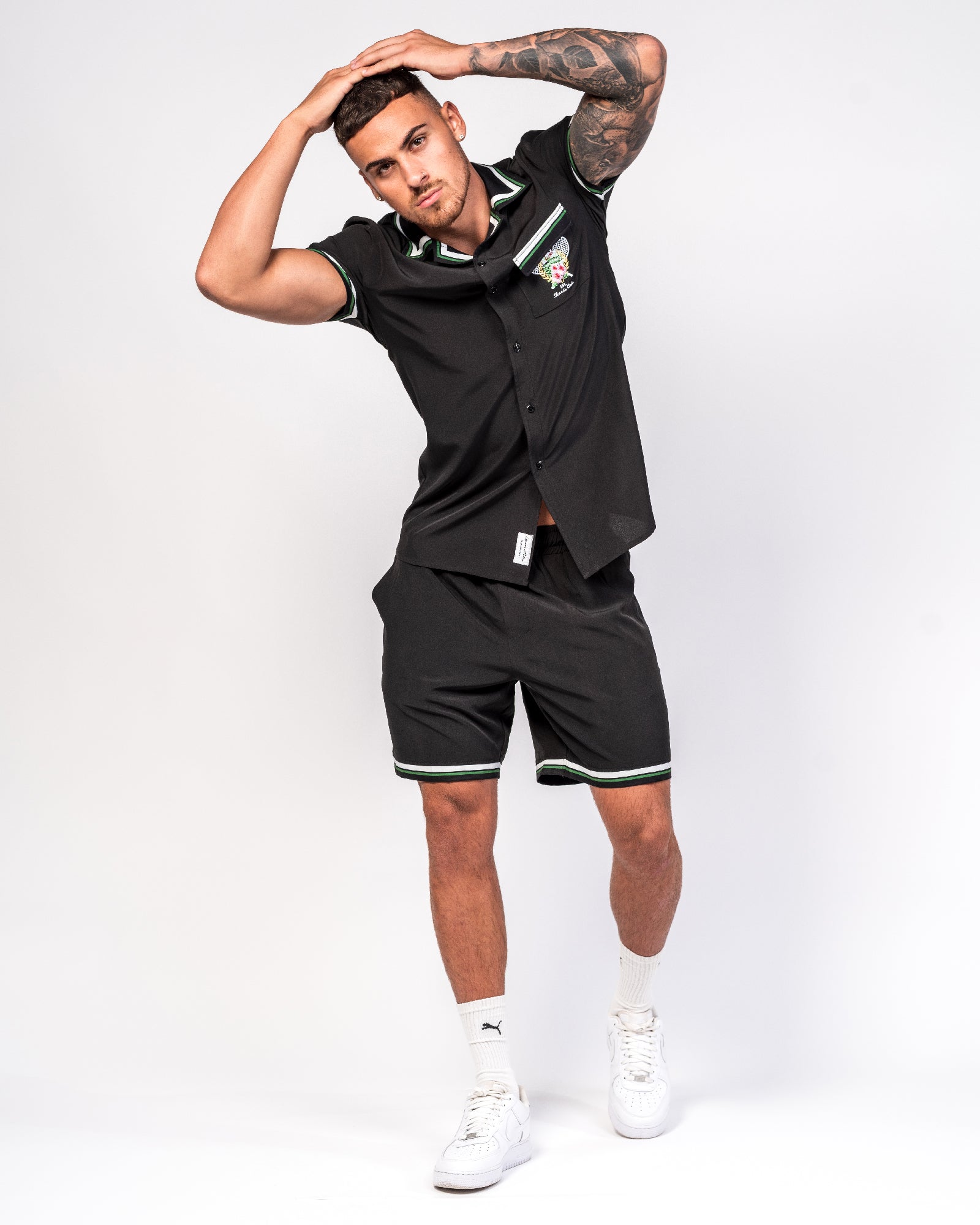Tennis Club Emblem Embroidery Shirt