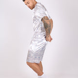Retro Aztec Satin Pastel Shorts