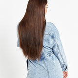 Acid Wash Indigo Denim Boilersuit