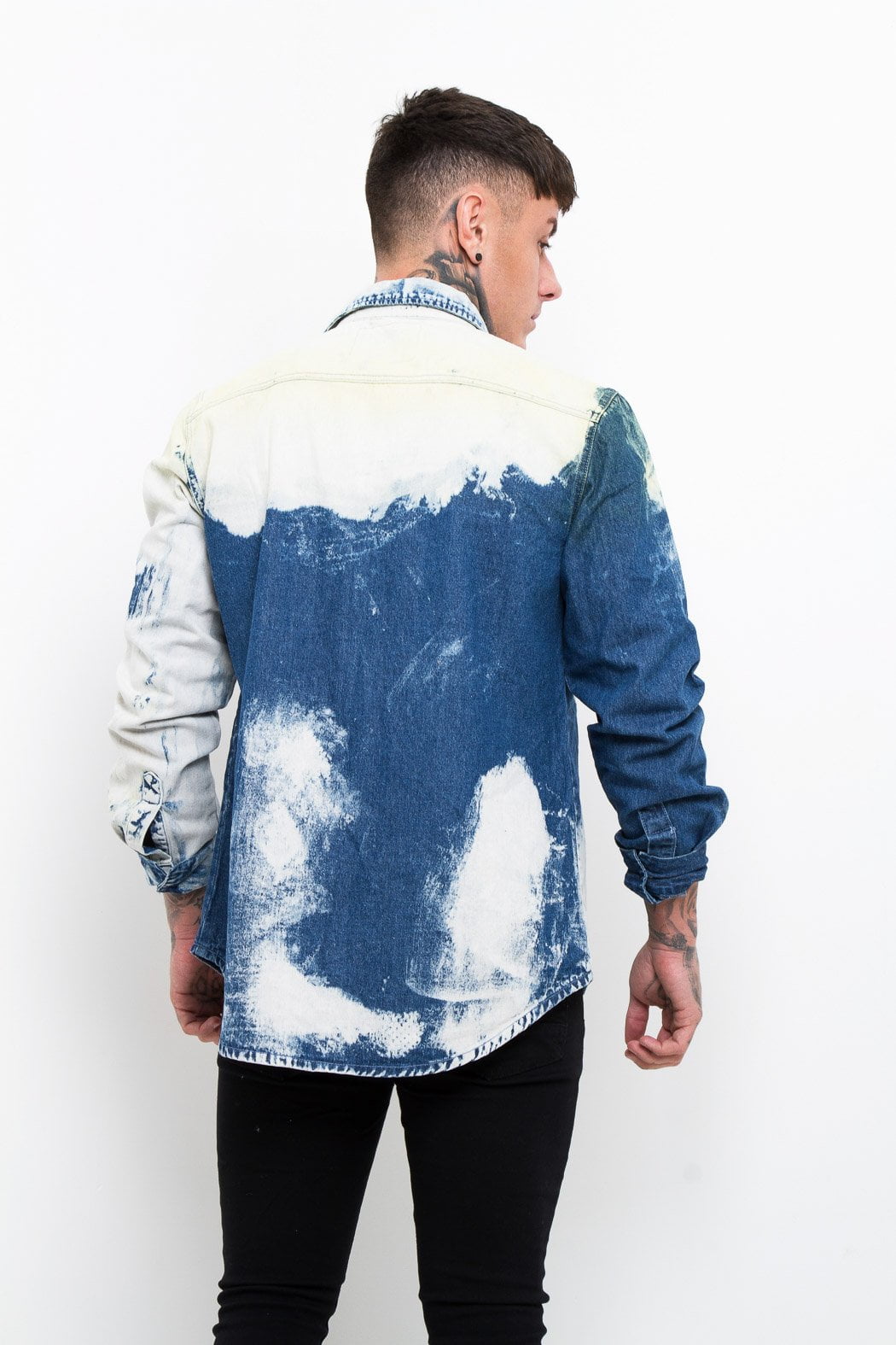 Tye Dye Denim Shirt - Liquor N Poker LIQUOR N POKER
