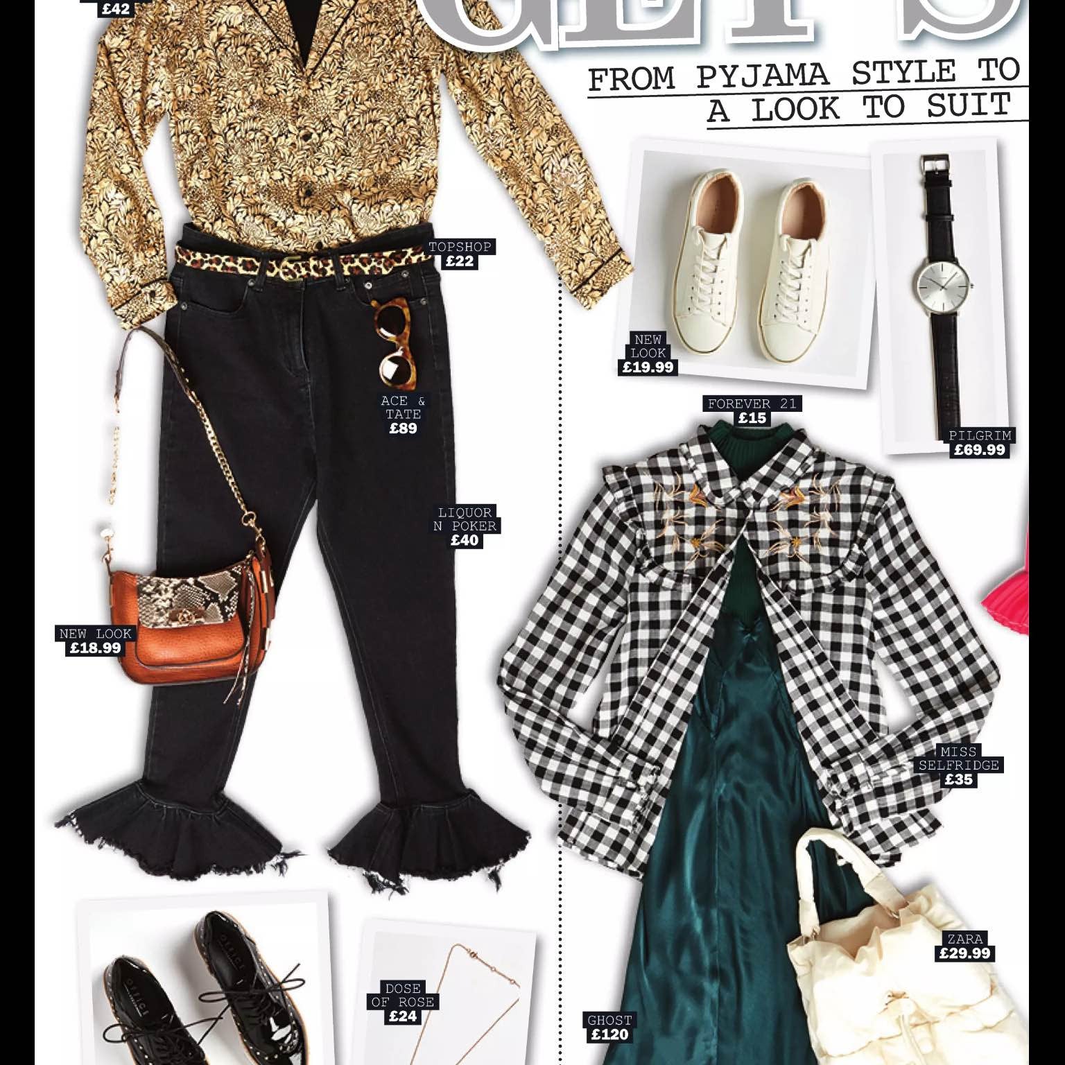 LIQUOR N POKER X STAR MAGAZINE X RUFFLE HEM JEANS