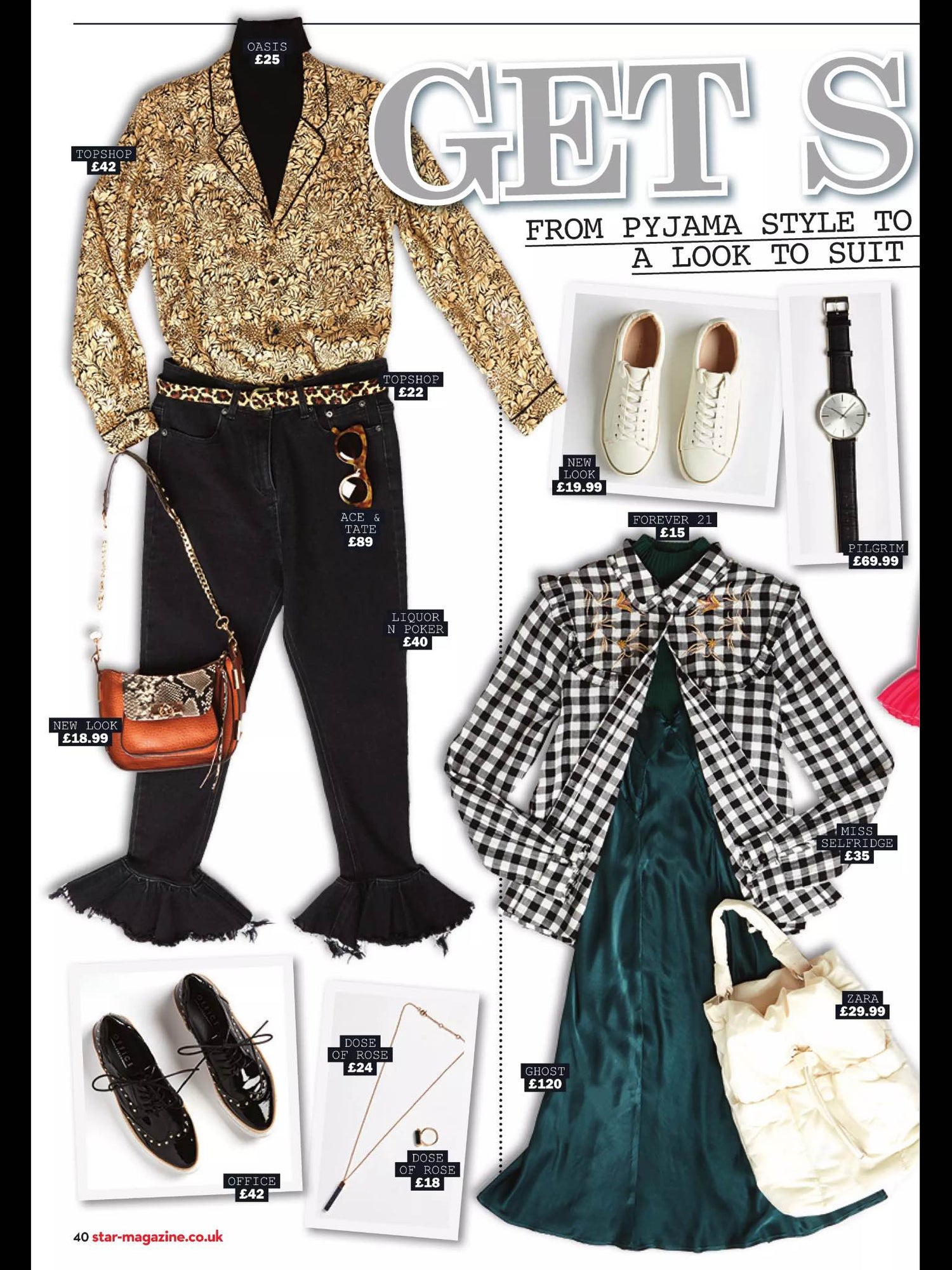 LIQUOR N POKER X STAR MAGAZINE X RUFFLE HEM JEANS
