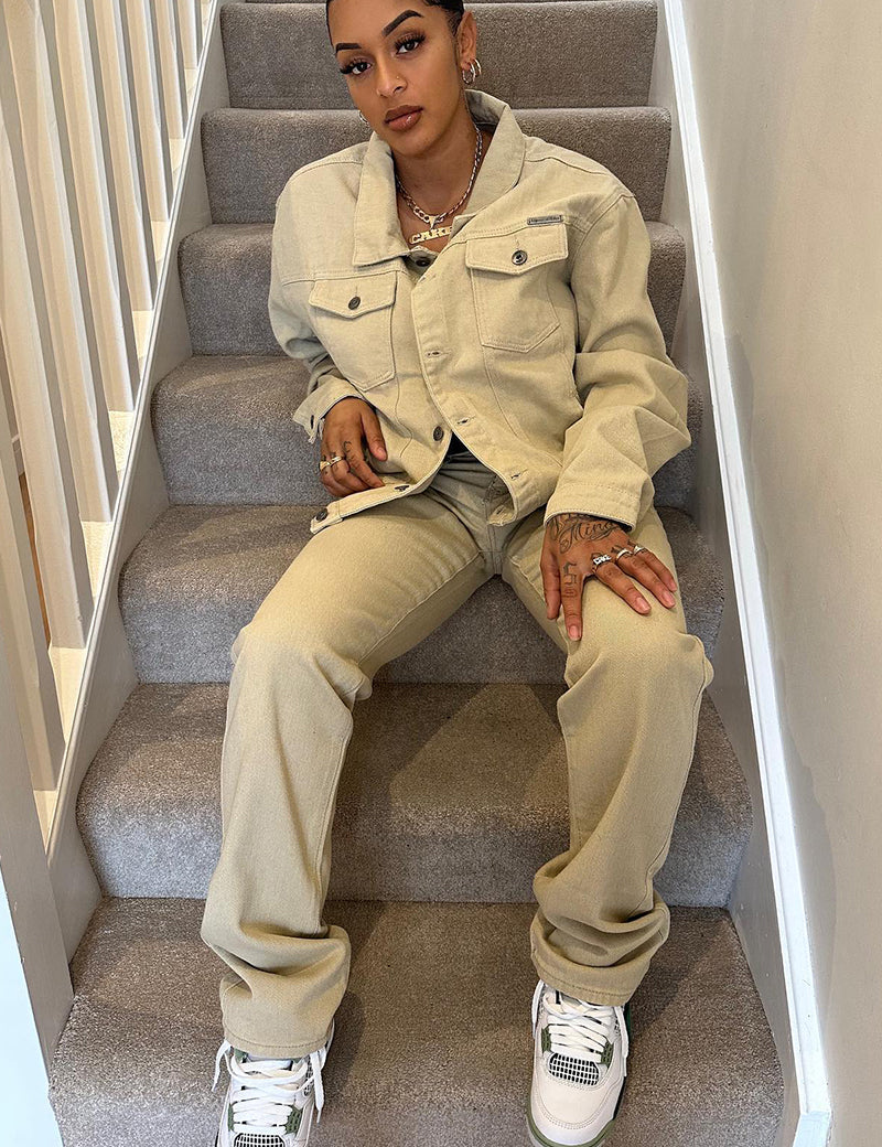 LNP's Beige Denim fit As Seen On Paigey Cakey
